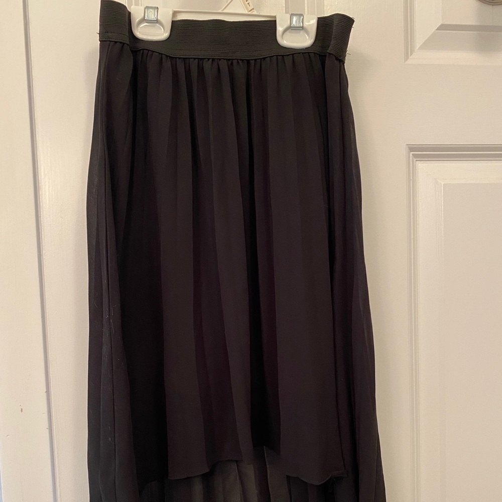 Ally B Girl’s Black Pleated Skirt Sz L NWOT